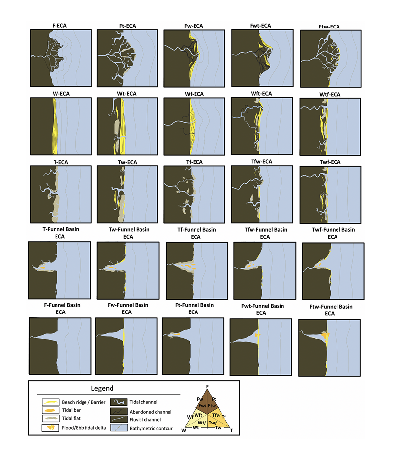 Idealized vertical facies succession